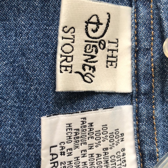 Disney store large denim shirt characters on back Large - Picture 2 of 3